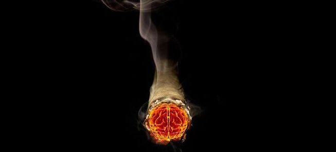 cigarette allumée et les méfaits de la nicotine